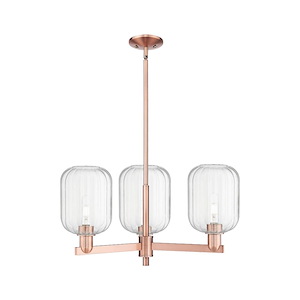 Preston - 3 Light Stem Hung Jar Chandelier-13.75 Inch Tall and 17.63 Inch Wide - 1374005