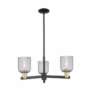 Bridal Veil - 3 Light Chandelier-8.63 Inch Tall and 17.63 Inch Wide - 1373730