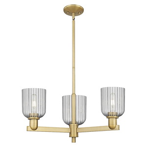 Bridal Veil - 3 Light Chandelier-17.63 Inch Wide and 8.63 Inch Tall - 1372744