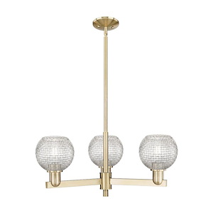 Athens - 3 Light Stem Hung Chandelier-10.13 Inch Tall and 27.63 Inch Wide - 1388030