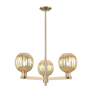 Preston - 3 Light Stem Hung Chandelier-12 Inch Tall and 17.63 Inch Wide - 1374036