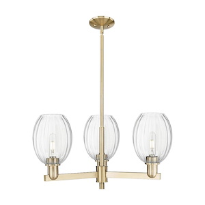 Preston - 3 Light Stem Hung Chandelier-12.75 Inch Tall and 17.63 Inch Wide - 1374084