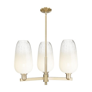 Brookhaven Flute - 3 Light Stem Hung Chandelier-17 Inch Tall and 17.63 Inch Wide - 1373984
