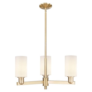 Clymer - 3 Light Stem Hung Chandelier-10.88 Inch Tall and 25.63 Inch Wide - 1388037