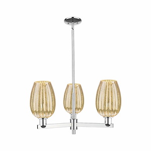 Preston - 3 Light Stem Hung Chandelier-13.75 Inch Tall and 17.63 Inch Wide - 1375785