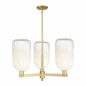 Brookhaven Cloche - 3 Light Stem Hung Chandelier-17 Inch Tall and 17.63 Inch Wide - 1375786