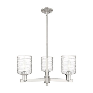 Cobbleskill - 3 Light Stem Hung Chandelier-11 Inch Tall and 26.75 Inch Wide - 1388065