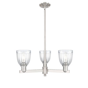 Brookfield - 3 Light Stem Hung Chandelier-11 Inch Tall and 28 Inch Wide - 1388105