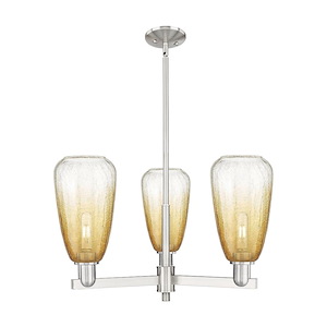 Brookhaven Almond - 3 Light Stem Hung Chandelier-8.63 Inch Tall and 17.63 Inch Wide - 1374006
