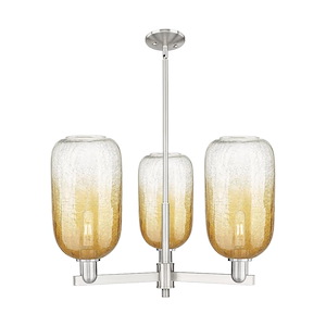 Brookhaven Cloche - 3 Light Stem Hung Chandelier-17 Inch Tall and 17.63 Inch Wide - 1374141