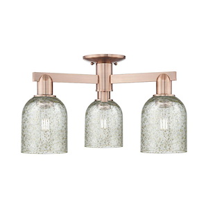 Caledonia - 3 Light Semi-Flush Mount-10.88 Inch Tall and 22.5 Inch Wide - 1388081