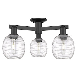 Belfast - 3 Light Semi-Flush Mount-10.88 Inch Tall and 23.5 Inch Wide - 1388032