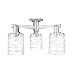 Cobbleskill - 3 Light Semi-Flush Mount-10.88 Inch Tall and 22.5 Inch Wide - 1388112