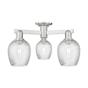 Salina - 3 Light Semi-Flush Mount-11.25 Inch Tall and 23.25 Inch Wide - 1388150