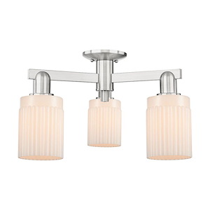Hadley - 3 Light Semi-Flush Mount-10.88 Inch Tall and 22 Inch Wide - 1388053