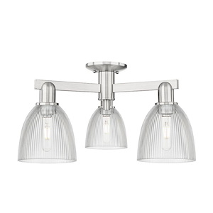 Castile - 3 Light Semi-Flush Mount-10.88 Inch Tall and 23.5 Inch Wide - 1388089