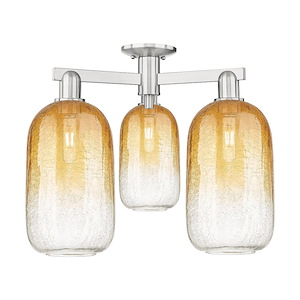 Brookhaven Cloche - 3 Light Semi-Flush Mount-16.88 Inch Tall and 24.5 Inch Wide - 1374039