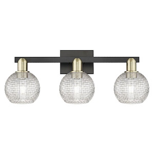 Athens - 3 Light Basketweave Bath Vanity-9.88 Inch Tall and 24.88 Inch Wide - 1388091