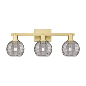 Athens Deco Swirl - 3 Light Bath Vanity-11 Inch Tall and 26 Inch Wide - 1374114