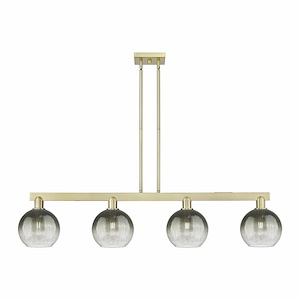 Brookhaven Globe - 4 Light Stem Hung Island-11.8 Inch Tall and 48 Inch Wide - 1373831