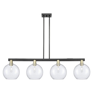 Athens - 4 Light Stem Hung Island-12.88 Inch Tall and 52.75 Inch Wide - 1388086