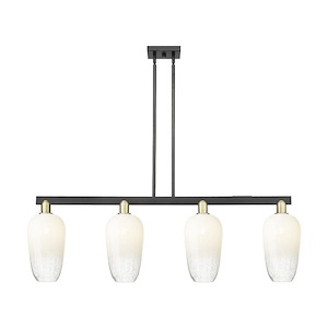 Brookhaven Flute - 4 Light Stem Hung Island-15.88 Inch Tall and 48 Inch Wide - 1374197