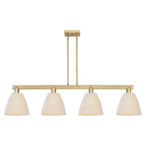 Bristol Natural - 4 Light Stem Hung Island-12 Inch Tall and 51.75 Inch Wide - 1388117
