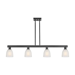 Brookfield - 4 Light Stem Hung Island-10.25 Inch Tall and 48.5 Inch Wide - 1428233