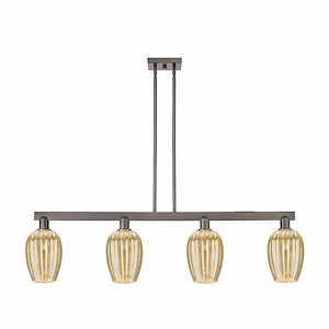 Preston - 4 Light Stem Hung Island-12.63 Inch Tall and 48 Inch Wide - 1375794