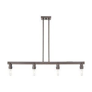 Arcadia - 4 Light Linear Pendant-4.88 Inch Tall and 46.38 Inch Wide - 1427309