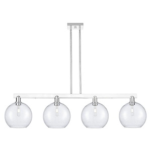 Athens - 4 Light Stem Hung Island-12.88 Inch Tall and 52.75 Inch Wide - 1388086