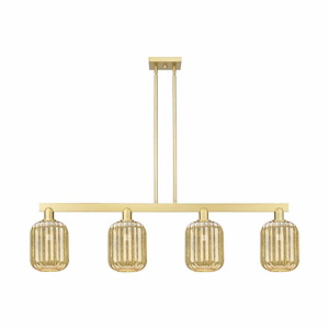 Preston - 4 Light Stem Hung Jar Island-12.63 Inch Tall and 48 Inch Wide - 1375796