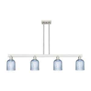 Bridal Veil - 4 Light Stem Hung Island-10 Inch Tall and 47.75 Inch Wide - 1374023
