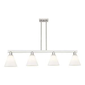 Berkshire Glass - 4 Light Stem Hung Island-10.88 Inch Tall and 50.75 Inch Wide - 1388116