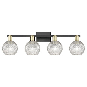 Athens - 4 Light Basketweave Bath Vanity-9.88 Inch Tall and 32.88 Inch Wide - 1388135