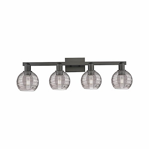 Athens Deco Swirl - 4 Light Bath Vanity-9 Inch Tall and 36 Inch Wide - 1373835