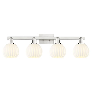 White Venetian - 4 Light Bath Vanity-9.75 Inch Tall and 33 Inch Wide - 1388120