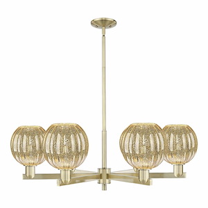 Preston - 6 Light Stem Hung Chandelier-12 Inch Tall and 23.88 Inch Wide - 1373736