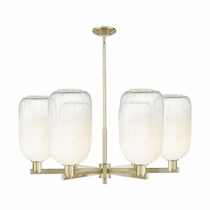 Brookhaven Cloche - 6 Light Stem Hung Chandelier-17 Inch Tall and 23.88 Inch Wide - 1373839