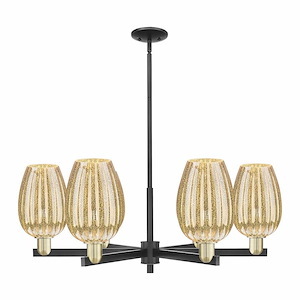 Preston - 6 Light Stem Hung Chandelier-13.75 Inch Tall and 23.88 Inch Wide - 1375799