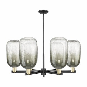 Brookhaven Cloche - 6 Light Stem Hung Chandelier-17 Inch Tall and 23.88 Inch Wide - 1373839
