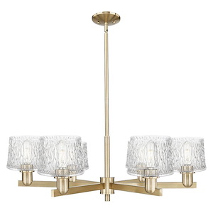 Niagara - 6 Light Stem Hung Chandelier-10.5 Inch Tall and 36.25 Inch Wide - 1388180
