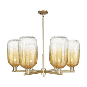 Brookhaven Cloche - 6 Light Stem Hung Chandelier-17 Inch Tall and 23.88 Inch Wide - 1374129