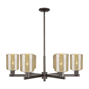 Cobbleskill - 6 Light Stem Hung Chandelier-11 Inch Tall and 34.75 Inch Wide - 1388178