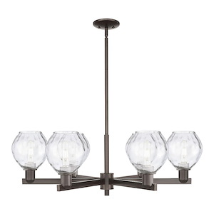 Waverly - 6 Light Stem Hung Chandelier-10.5 Inch Tall and 35.75 Inch Wide - 1388179
