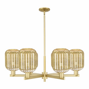 Preston - 6 Light Stem Hung Jar Chandelier-13.75 Inch Tall and 23.88 Inch Wide - 1375801