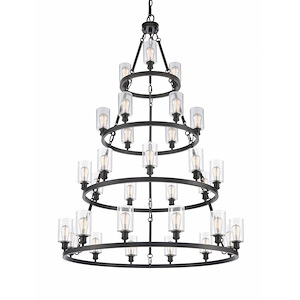 Saloon - 30 Light Chandelier In Industrial Style-73.5 Inches Tall and 50 Inches Wide - 1289974