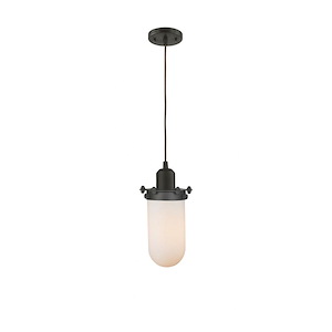 Centri - 1 Light Cord hung Mini Pendant-10 Inch Tall and 4.5 Inch Wide - 1428245