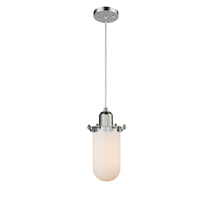 Centri - 1 Light Cord hung Mini Pendant-10 Inch Tall and 4.5 Inch Wide - 1427290