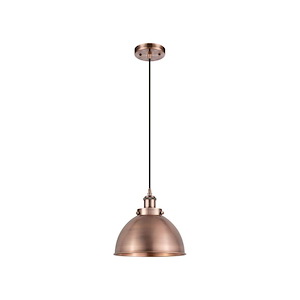 Derby - 1 Light Cord Hung Mini Pendant-10.5 Inch Tall and 10 Inch Wide - 1427626